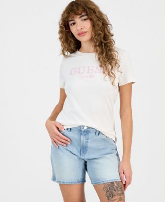 GUESS - Women's Giuditta Short-Sleeve Logo T-Shirt