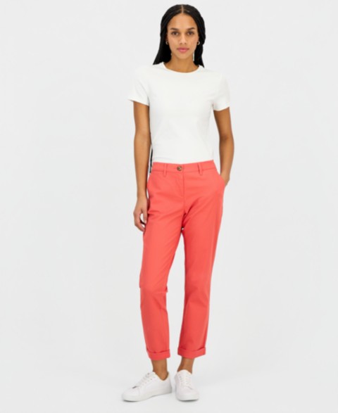Женские брюки Nautica Women's Montauk Solid Cuffed Chino Pants