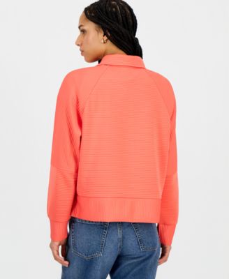 Women's Quarter Zip Ottoman Sweatshirt
