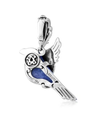 Sterling Silver Sodalite Bird Pendant Enhancer