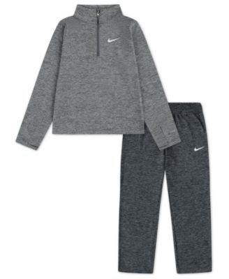 Boys' 4-7 Quarter-Zip Sunset Fleece T-Shirt and Pants, 2-Piece Set