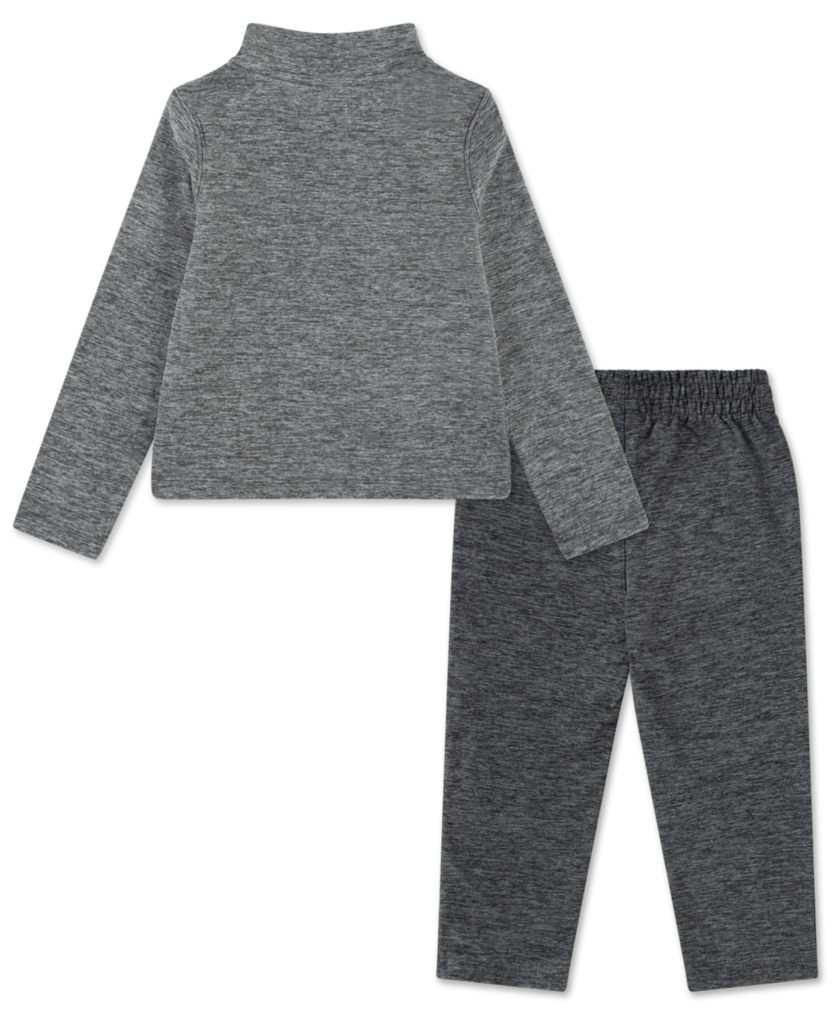 Nike Boys Toddler 2t-4t 2-piece Quarter-zip Sunset T-shirt And Pants Set In Gray