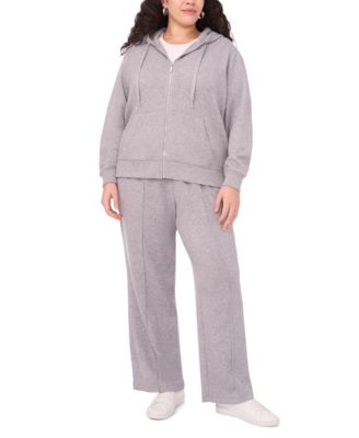 Plus Size Long Sleeve Zip-Up Hoodie Jacket