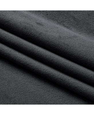 Christmas Essentials Light Filtering Complete Attached Velvet Window Curtains & Valance Set - Christmas Burgundy