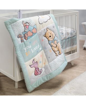 Baby Disney Winnie the Pooh Hugs 3-Piece Nursery Crib Bedding Set