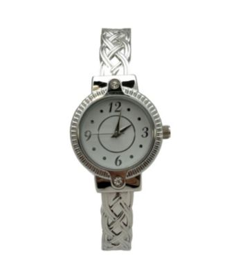 Bright Metallic Elegant Cuff Women Watch, Silver