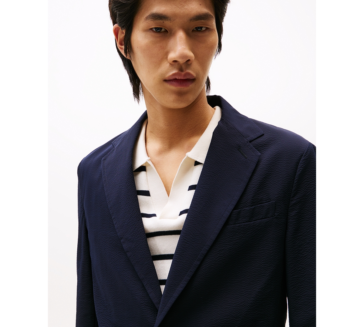 Tommy Hilfiger Men's Performance Notch Lapel Collar Blazer