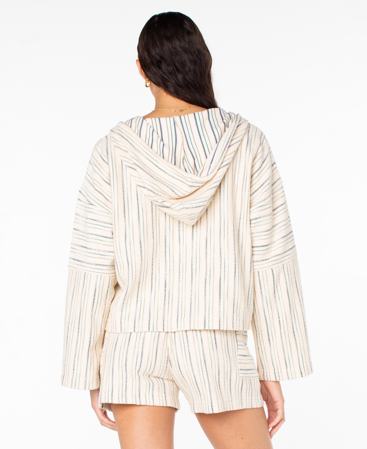 Roxy Women's Rich Coast Slub Stripe Top In Neutral