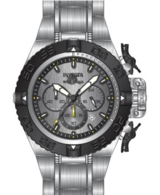 Men's 48201 Subaqua  Quartz Chronograph Silver, Black Dial Watch