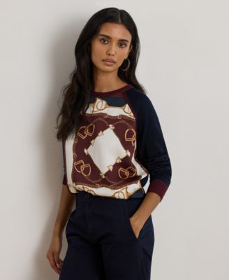 Lauren Ralph Lauren - Petite Equestrian Print Sweater