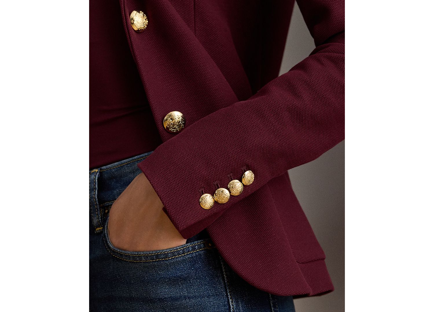Petite Bullion Jacquard Blazer