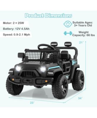 12V Kids Ride on Truck Car Battery Powered Electric Vehicle with Remote Control