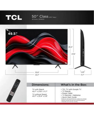 50" Q6 Q-Class QLED 4K UHD HDR Smart TV - Dolby Vision, HDR10+, Google TV - 50Q651G