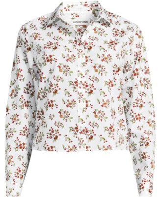 Women's No Iron Boxy Cropped Shirt