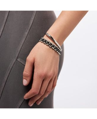 Watch Strap Bracelet - Ora Silver Ceramic