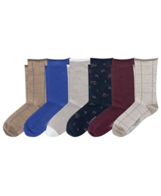 Lauren Ralph Lauren - Women's 6-Pack Herringbone and Floral Crew Socks