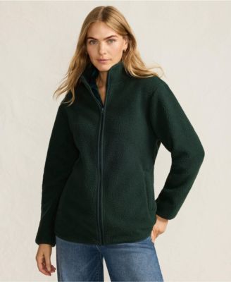 Women's Cozy High Pile Full Zip Fleece Jacket