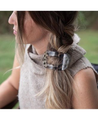 Large Oval Claw Clip Set – Tortoise & Smoke Leopard