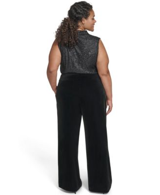 Plus Size Wide Leg Pants