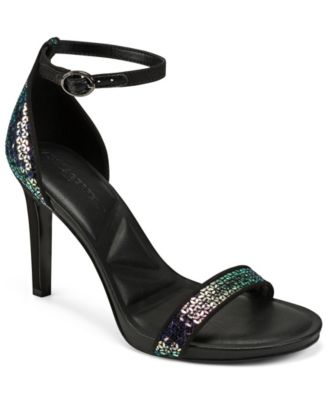 Kenz Logo Sequin Dress Sandals