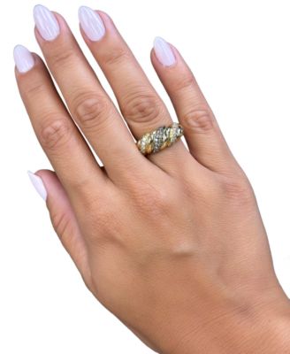 Chocolate Diamond (0.32 ct. t.w.) and Nude Diamond (0.47 ct. t.w.) Ring in 14k Honey Gold