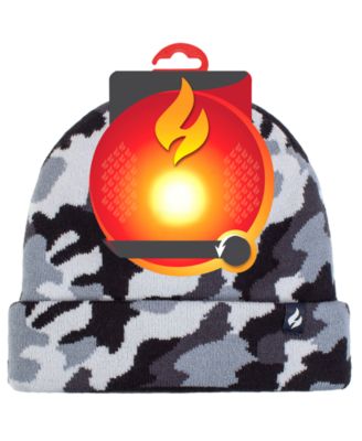 Boys' 8-16 Gavin Camouflage Knit Roll Up Hat