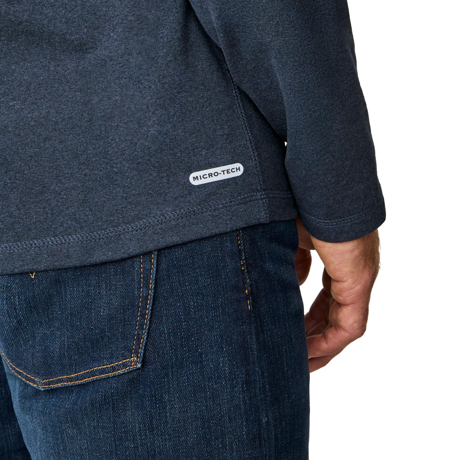 Men's FreeCycle Sueded Long Sleeve Crew Neck