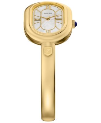 Women's Sloan Three-Hand Gold-Tone Stainless Steel Bangle Watch, 25mm