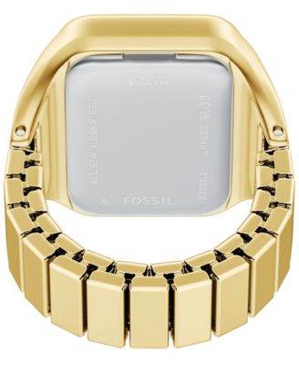 Women's Raquel Watch Ring Two-Hand Gold-Tone Stainless Steel Watch,14mm