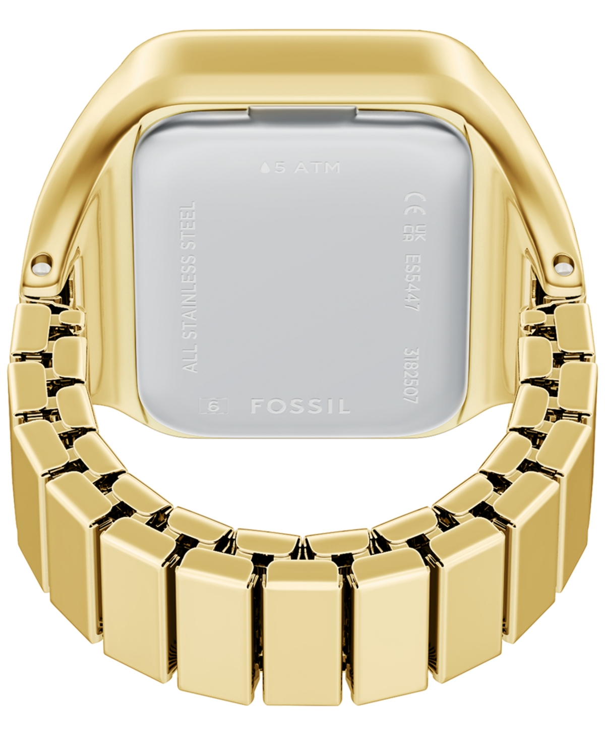Fossil Women's Raquel Watch Ring Two-hand Gold-tone Stainless Steel Watch,14mm In Gold