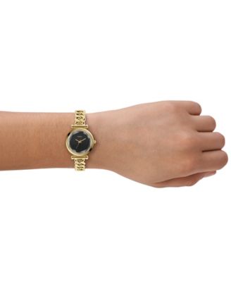 Women's Carlie Three-Hand Gold-Tone Stainless Steel Watch, 28mm