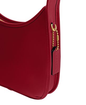 Curve Zip Small Leather Shoulder Bag