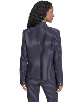 Women's Open Front Striped Blazer