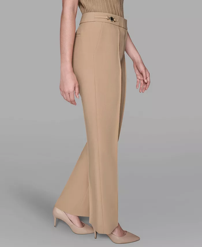 Women's Invisible Zipper Wide-Leg Ankle Pants - thumbnail 4