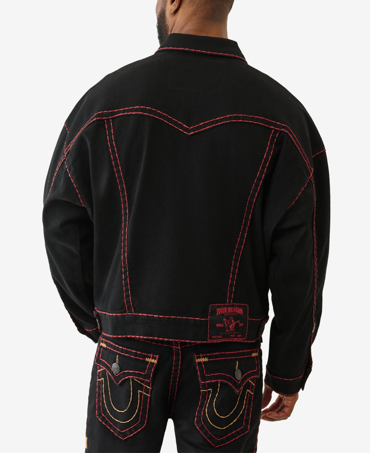 True Religion Men's Super T Boxy Crop Denim Jacket