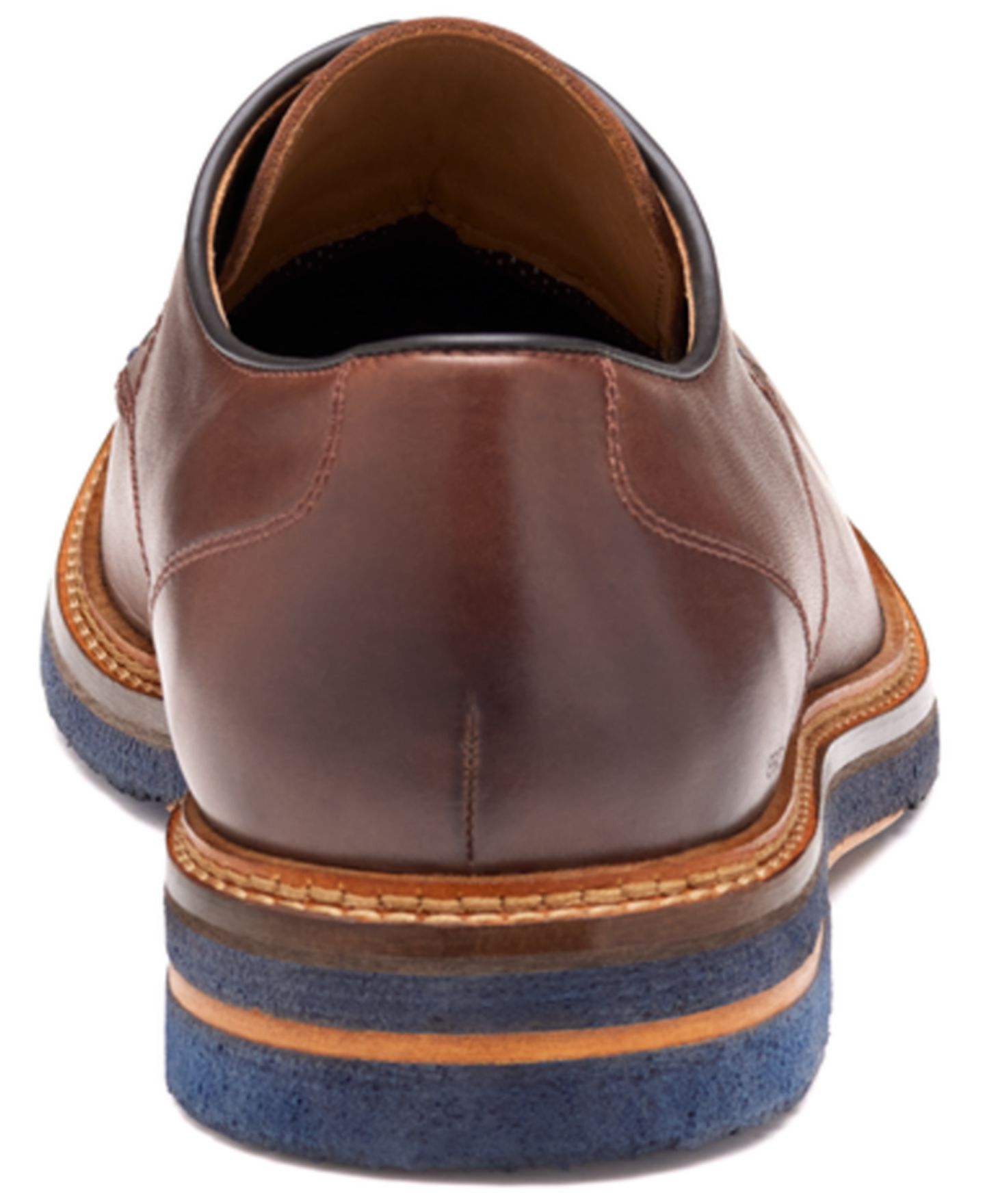 Обувь Johnston & Murphy Men's Calder Plain Round Toe Shoes, цвет: Красное дерево — фото 3