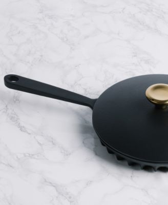 Rapid Heat Enameled Cast Iron 10" Frying Pan with Lid