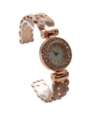 Beige Colorful Round Shapes Band Bangle Women Watch
