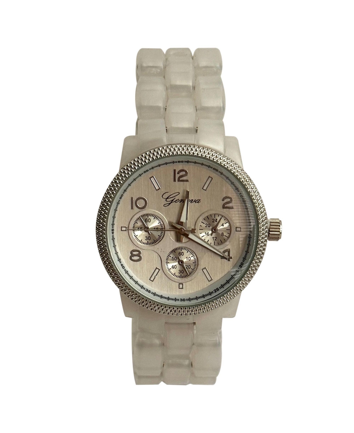 Olivia Pratt Pearl tone Acrylic Band Women Watch