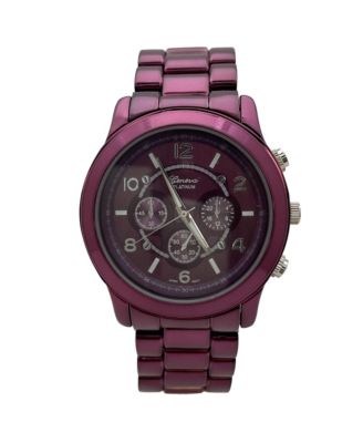Purple Metallic Bold and Bright Boyfriend Women Watch