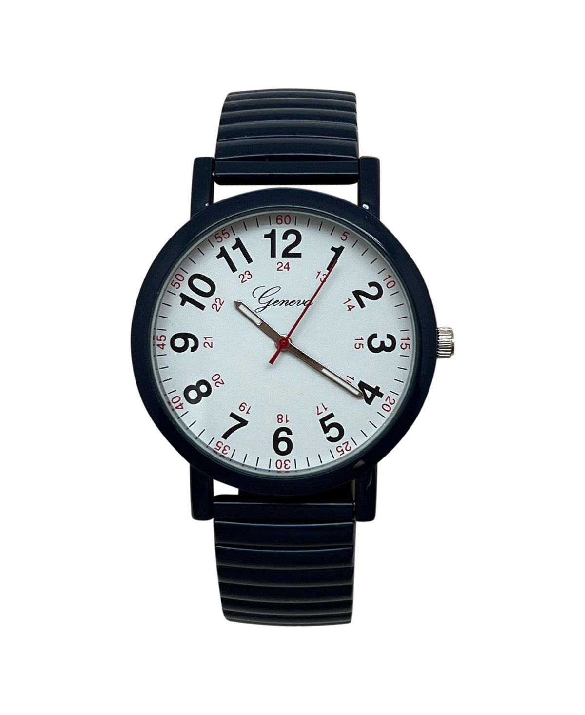 Olivia Pratt Bold Numbers and Casual Stretch Band Women Watch