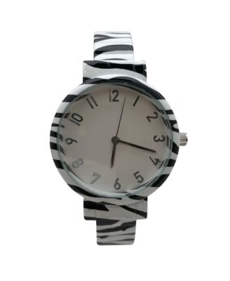Zebra Round Face Every Day Versatile Bangle Women Watch