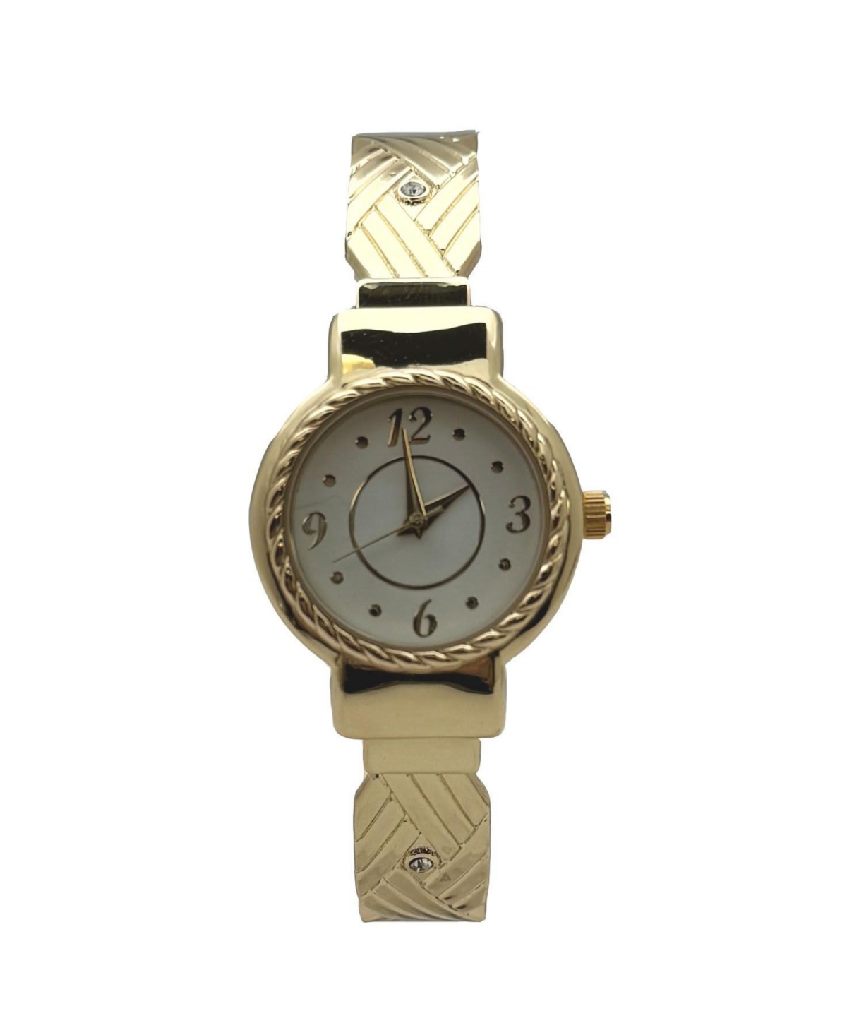 Olivia Pratt Detailed Bright Metallic Elegant Cuff Women Watch