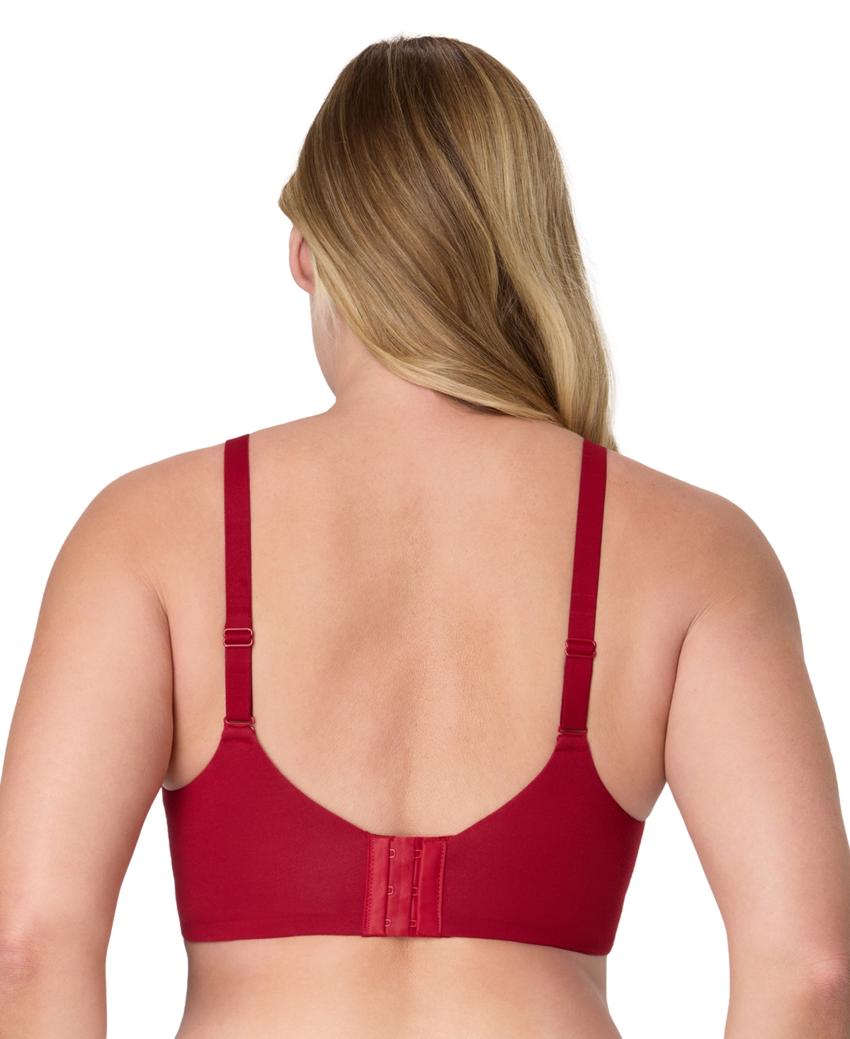 Bali Women's Breathe Wireless T-shirt Bra Df7594 In Red