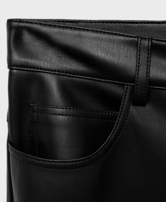 Women's Leather-Effect Skinny Pants