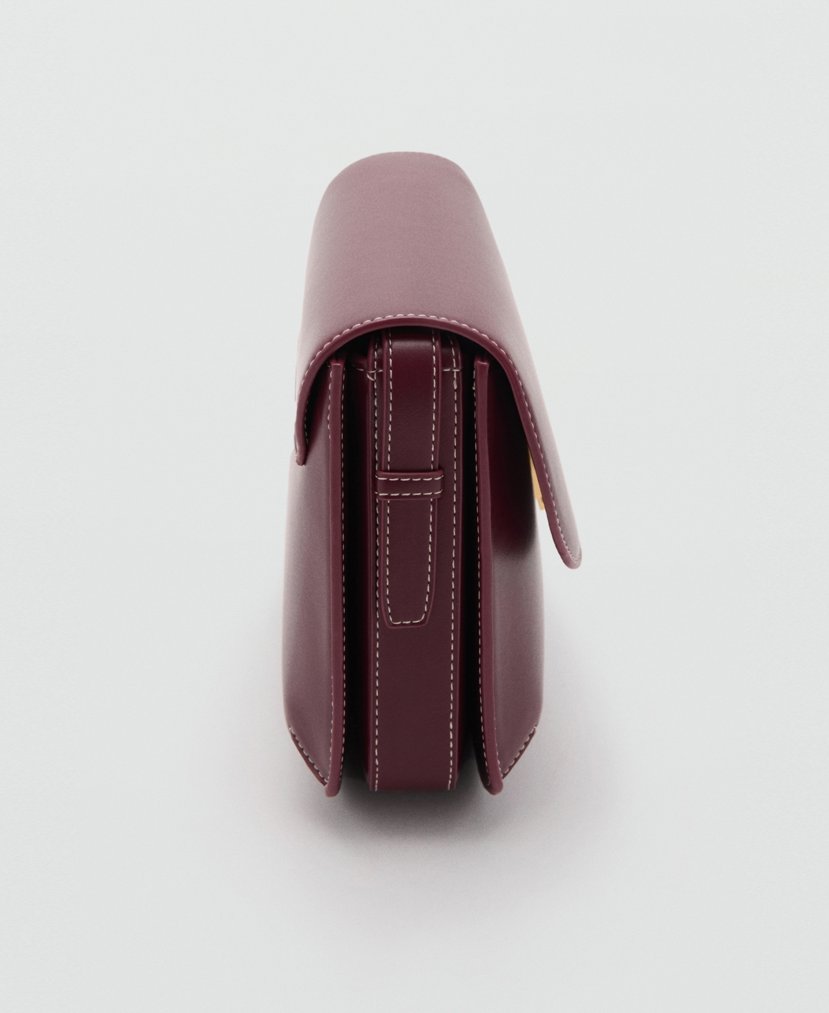Mango Women's Flap Crossbody Bag In Burgundy