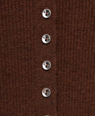 Women's Fine Rib Knit Cardigan