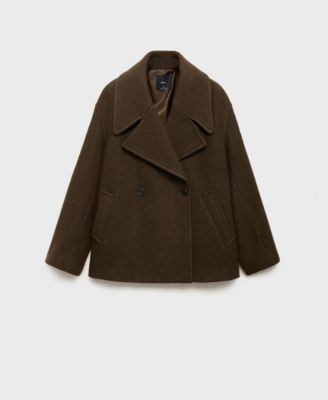 Women's Maxi Lapels Oversized Wool Coat