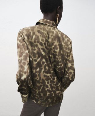 Women's Satin Print Shirt