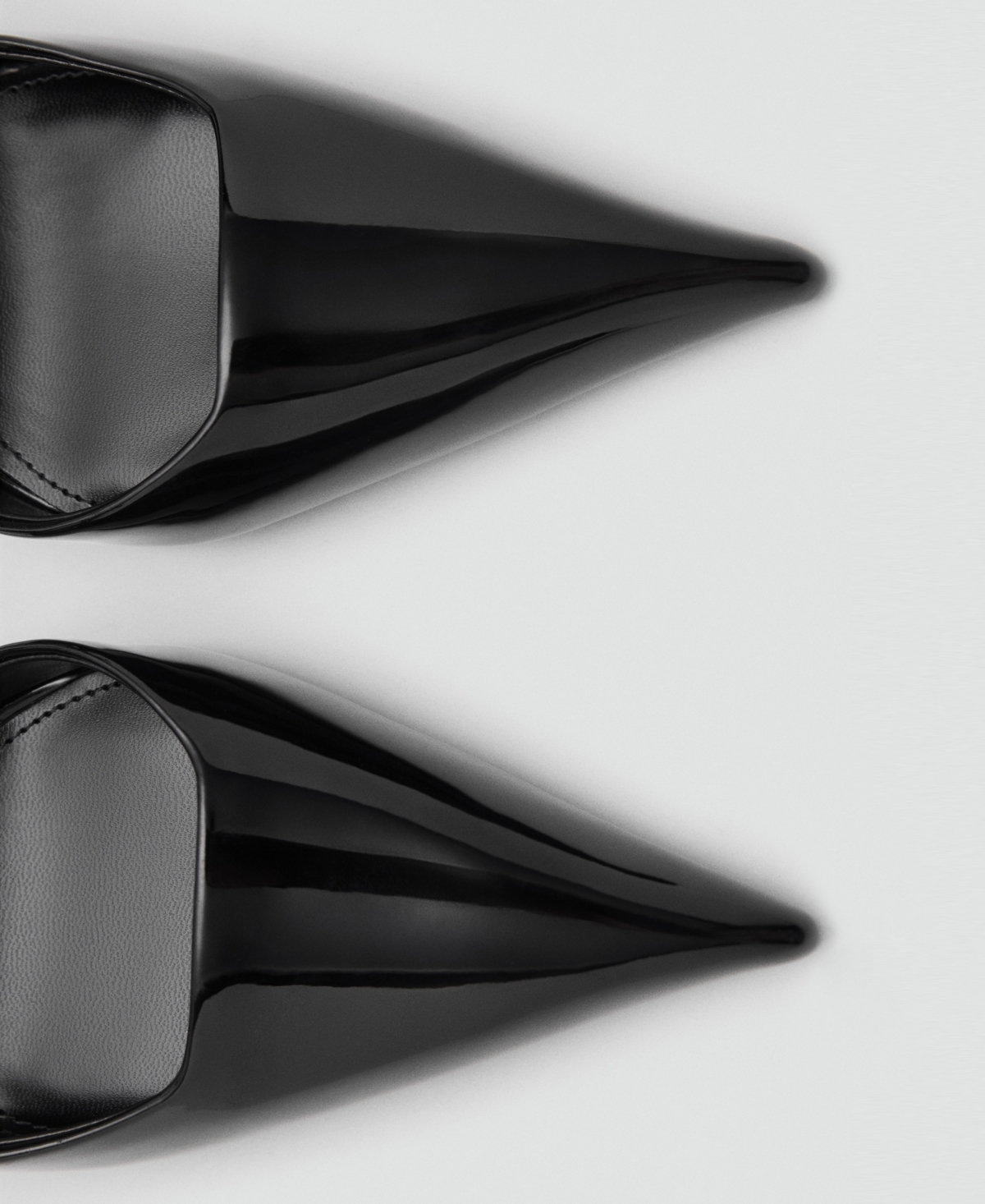 Mango Women's Straps And Buckle Patent Leather Shoes In Black